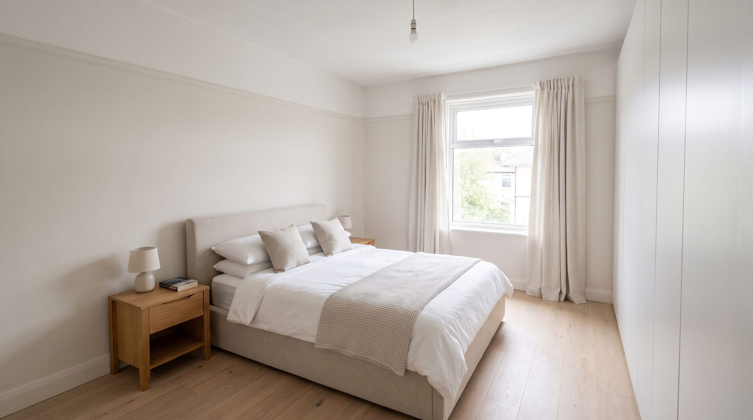 A redesigned bedroom