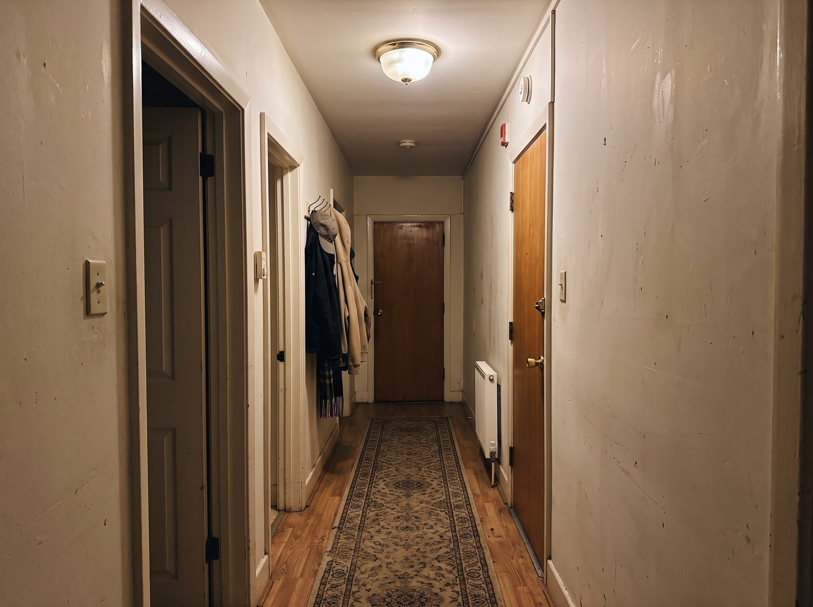 A dated hallway before redesign