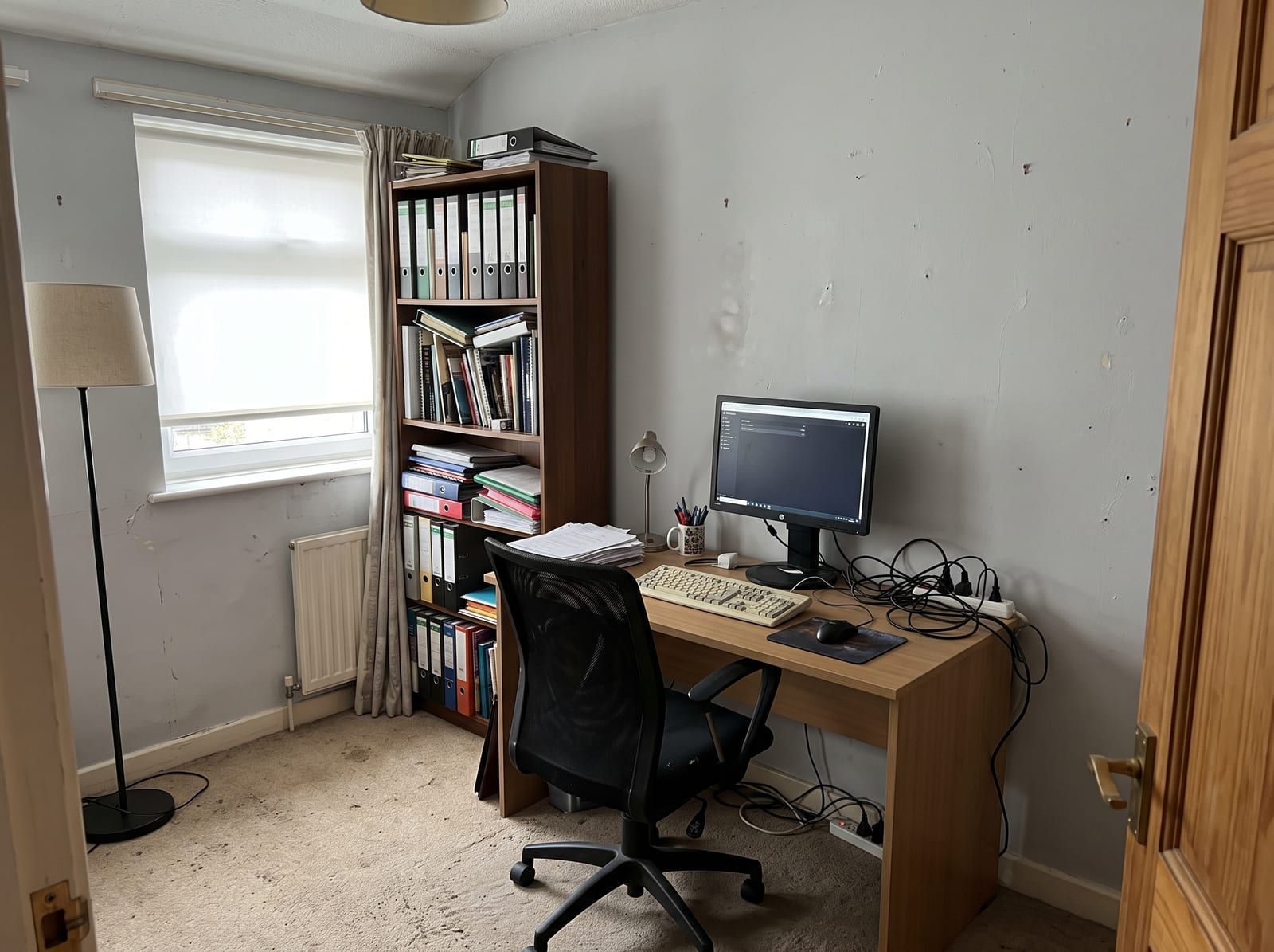 A dated home office before redesign